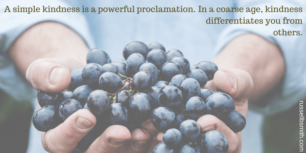 a simple kindness is a powerful proclamation