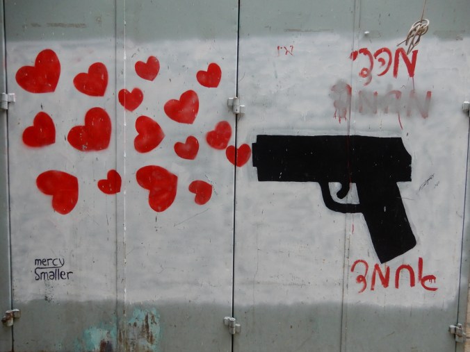 Gun with hearts